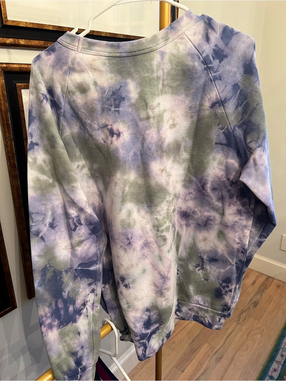 Aviator Nation Tie-Dye Crewneck Sweatshirt - Purple Green - Picture 4 of 4